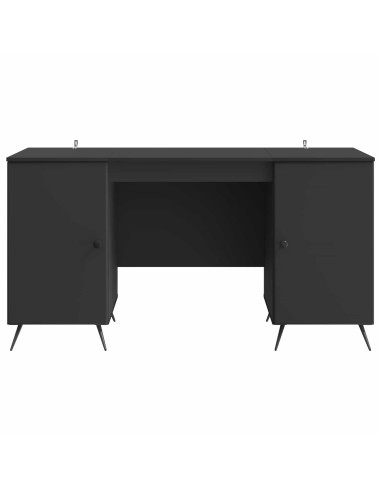 Scrivania Nero 142,5 x 50 x 75 cm Legno ingegnerizzato