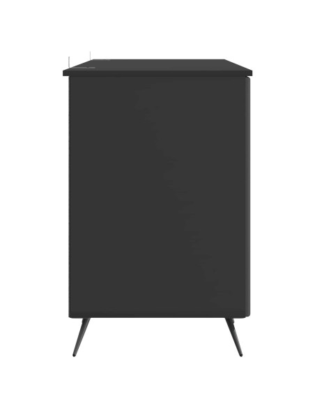 Scrivania Nero 142,5 x 50 x 75 cm Legno ingegnerizzato