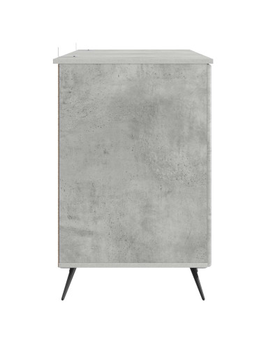 Scrivania con lo scaffale Grigio Cemento 142,5 x 50 x 75 cm