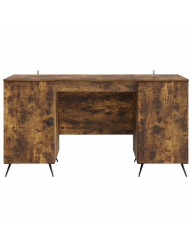 Scrivania Rovere Fumo 142,5 x 50 x 75 cm Legno ingegnerizzato