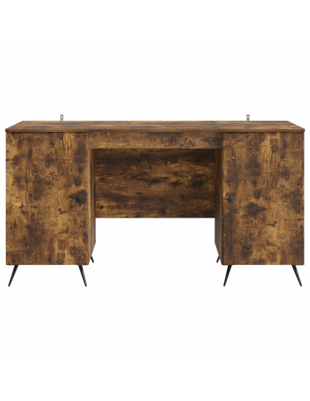 Scrivania Rovere Fumo 142,5 x 50 x 75 cm Legno ingegnerizzato