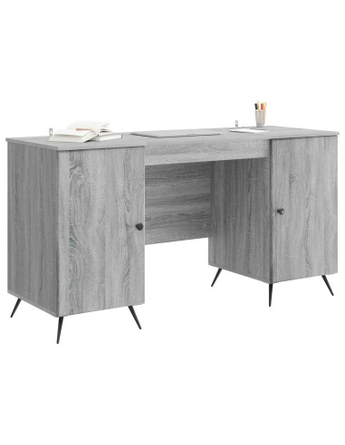 Scrivania Grigio Sonoma 142,5 x 50 x 75 cm Legno ingegnerizzato