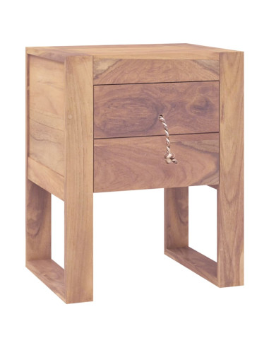 Comodino 40x30x50 cm in Legno Massello di Teak