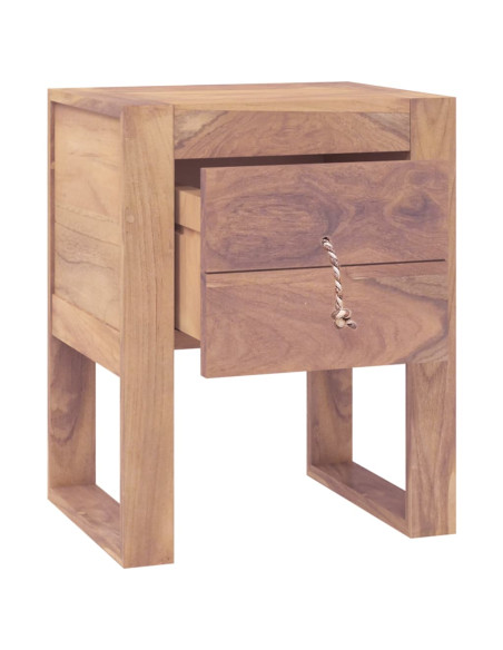 Comodino 40x30x50 cm in Legno Massello di Teak