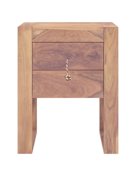 Comodino 40x30x50 cm in Legno Massello di Teak