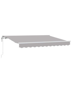 Tenda Retrattile Grigio chiaro 350 x 200 cm Tessuto 2