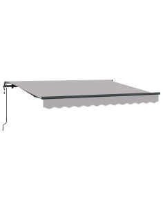Tenda Retrattile Grigio chiaro 350 x 200 cm Tessuto 2