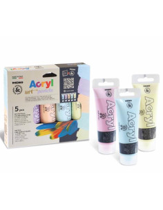5 TUBI COL.ACRILICO FINE 75ML,PASTE 2
