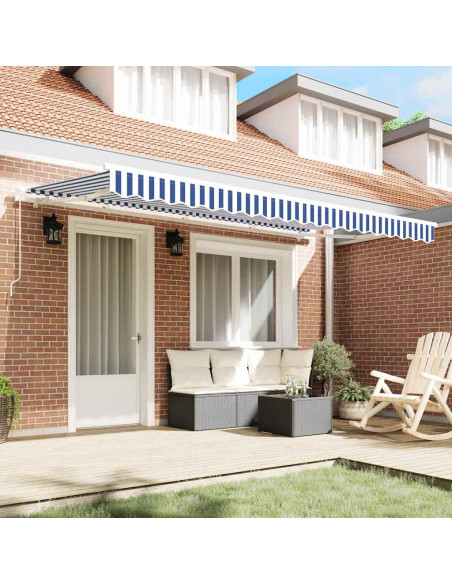 Tenda Retrattile Blu 400 x 200 cm Tessuto