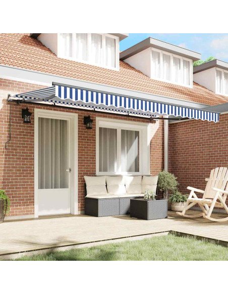Tenda Retrattile Blu 400 x 200 cm Tessuto