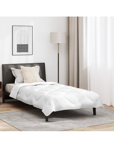 Duvet Estivo con cuscino 2 pcs Bianco Microfibra