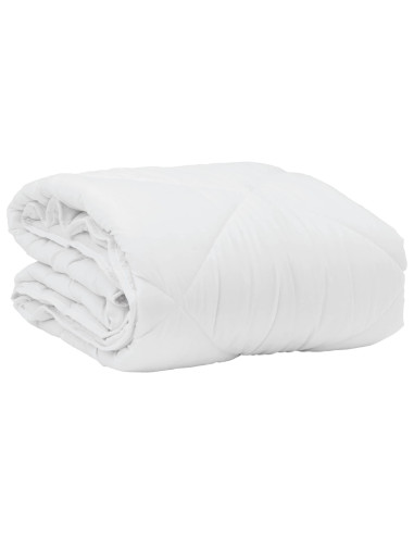 Duvet Estivo con cuscino 2 pcs Bianco Microfibra