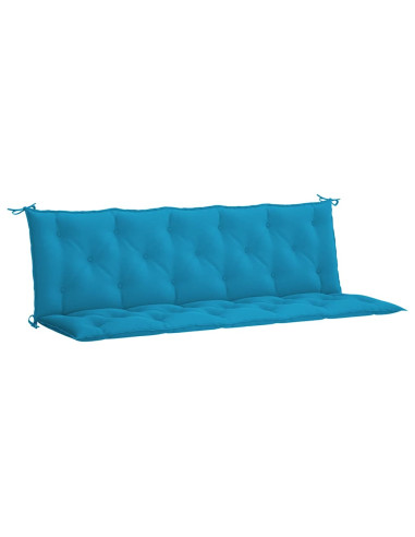 Cuscini per Panca 2 pz Azzurri 180x50x7 cm in Tessuto Oxford