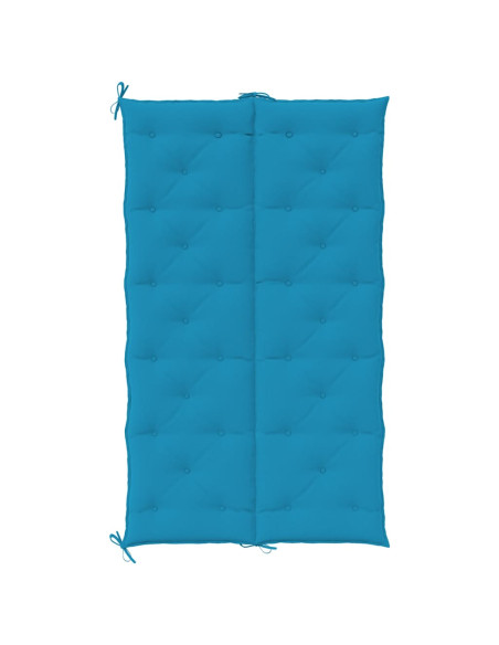 Cuscini per Panca 2 pz Azzurri 180x50x7 cm in Tessuto Oxford