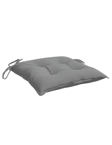 Cuscini per Sedia 2 pz Grigi 50x50x7 cm Tessuto Oxford