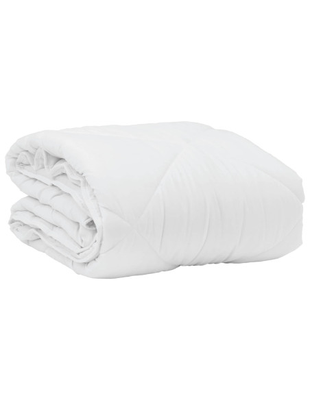 Duvet Estivo con cuscino 2 pcs Bianco Microfibra