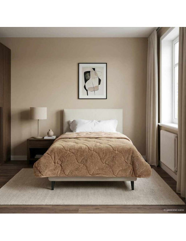 Duvet Estivo Talpa 135 x 200 cm Microfibra e Fleece Teddy