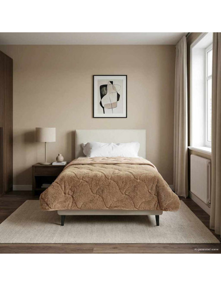 Duvet Estivo Talpa 135 x 200 cm Microfibra e Fleece Teddy