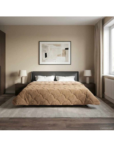 Duvet Estivo Talpa 200 x 240 cm Microfibra e Fleece Teddy