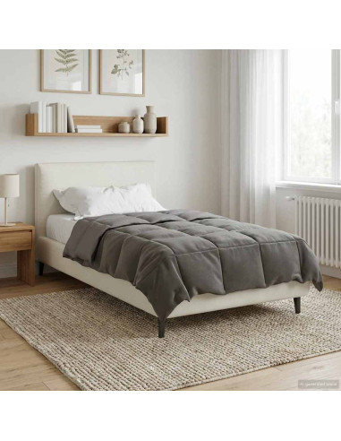 Duvet Estivo Trapuntato Grigio chiaro 155 x 200 cm Microfibra