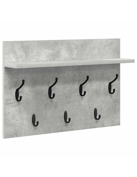 Appendiabiti a muro Grigio cemento 60 x 40 x 12 cm