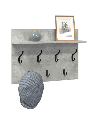 Appendiabiti a muro Grigio cemento 60 x 40 x 12 cm