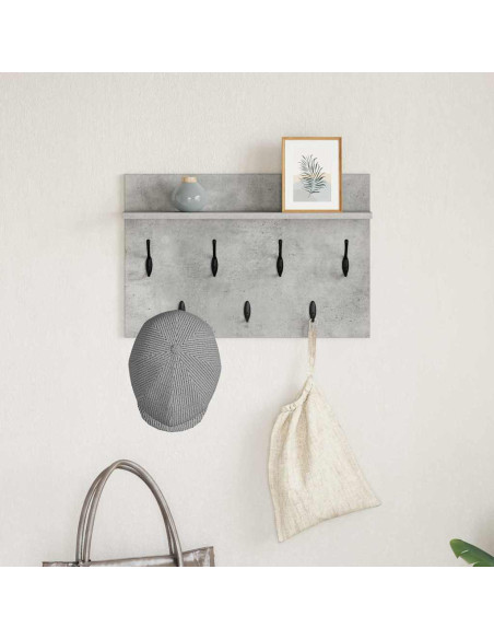 Appendiabiti a muro Grigio cemento 60 x 40 x 12 cm
