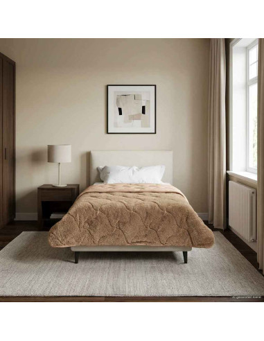Duvet Invernale Talpa 140 x 220 cm Microfibra e Fleece Teddy