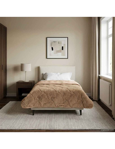 Duvet Invernale Talpa 140 x 220 cm Microfibra e Fleece Teddy