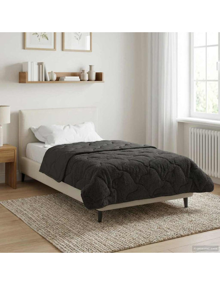 Duvet Invernale Trapuntato Antracite 135 x 200 cm