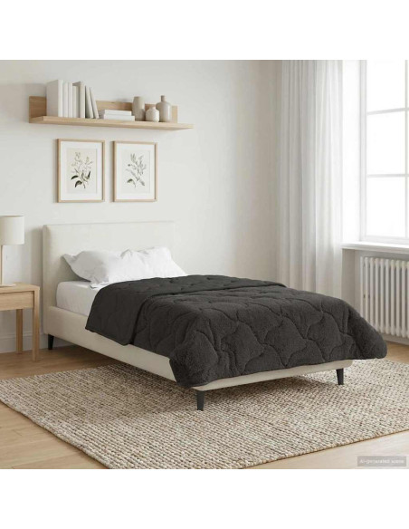 Duvet Invernale Trapuntato Antracite 155 x 200 cm