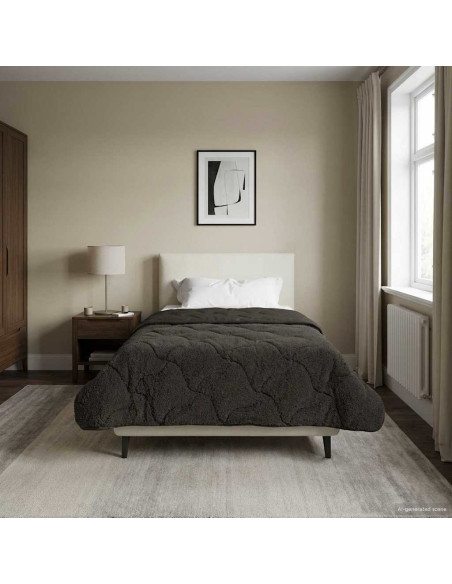 Duvet Invernale Trapuntato Antracite 155 x 220 cm