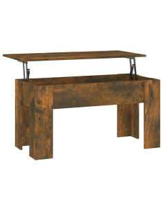 Tavolino da Salotto Rovere Fumo 101x49x52 cm Legno Multistrato 2