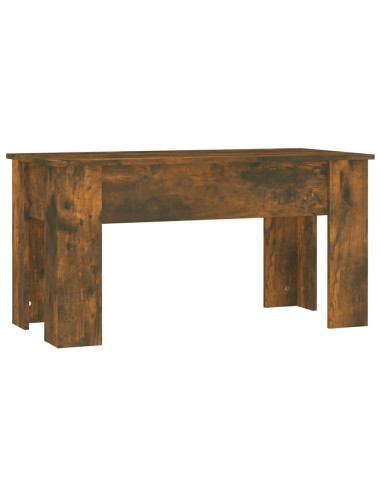 Tavolino da Salotto Rovere Fumo 101x49x52 cm Legno Multistrato