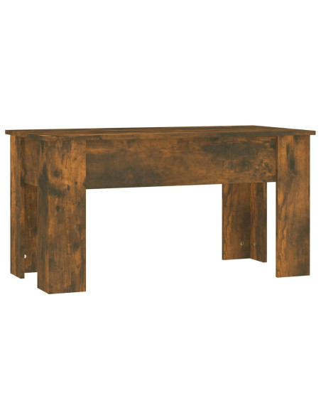 Tavolino da Salotto Rovere Fumo 101x49x52 cm Legno Multistrato