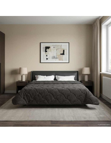 Duvet Invernale Trapuntato Antracite 200 x 200 cm