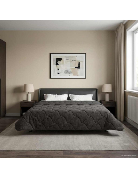 Duvet Invernale Trapuntato Antracite 200 x 200 cm