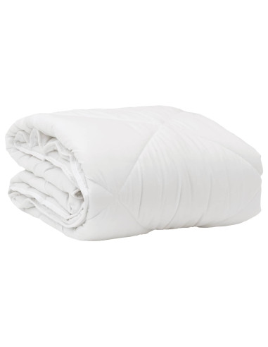 Duvet per Tutte le Stagioni con cuscino 2 pcs Bianco Microfibra