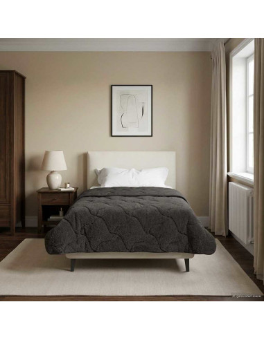 Piumone Completo Annuale Trapuntato Antracite 135 x 200 cm