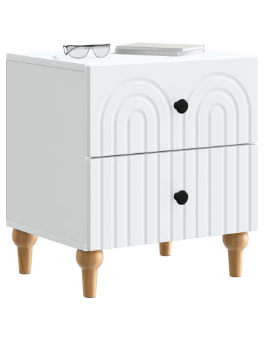 Armadio da Notte con cassetto 2 pcs Bianco 43 x 34,5 x 48 cm