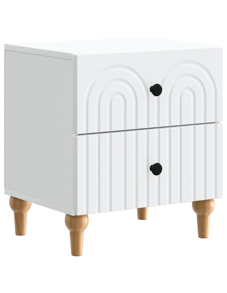 Armadio da Notte con cassetto 2 pcs Bianco 43 x 34,5 x 48 cm