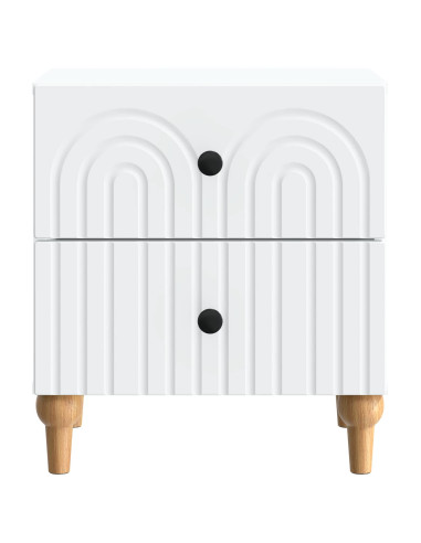 Armadio da Notte con cassetto 2 pcs Bianco 43 x 34,5 x 48 cm