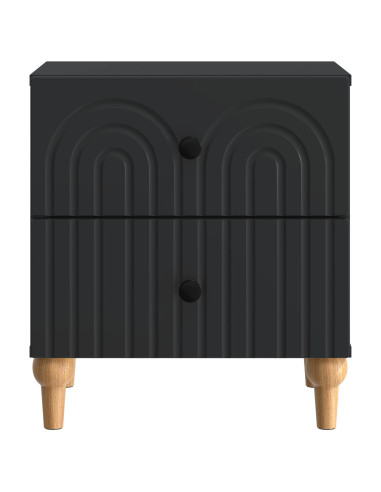 Armadio da Notte Nero 43 x 34,5 x 48 cm Legno ingegnerizzato