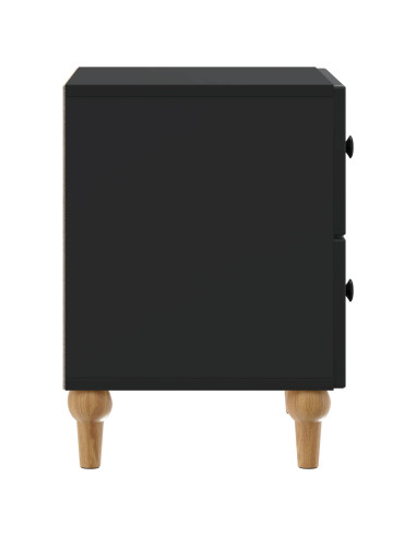 Armadio da Notte Nero 43 x 34,5 x 48 cm Legno ingegnerizzato