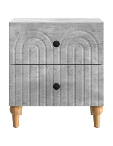 Armadio da Notte 2 pcs Grigio Cemento 43 x 34,5 x 48 cm