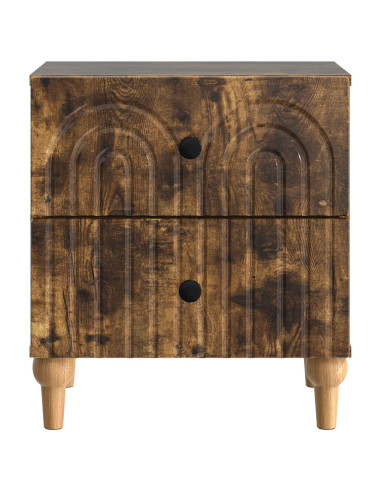 Armadio da Notte con cassetto Rovere Fumo 43 x 34,5 x 48 cm