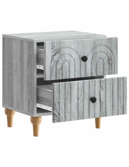 Armadio da Notte con cassetto Grigio Sonoma 43 x 34,5 x 48 cm
