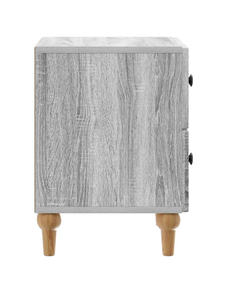 Armadio da Notte con cassetto Grigio Sonoma 43 x 34,5 x 48 cm