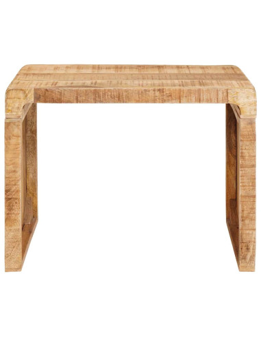 Tavolino Marrone 60 x 35 x 46 cm Legno di mango massello