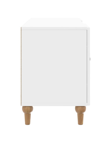 Mobile TV Bianco Lucido 102 x 34,5 x 50 cm Legno ingegnerizzato